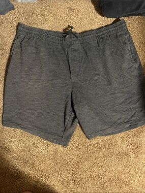 George Men's Athletic Drawstring Shorts in Charcoal Gray